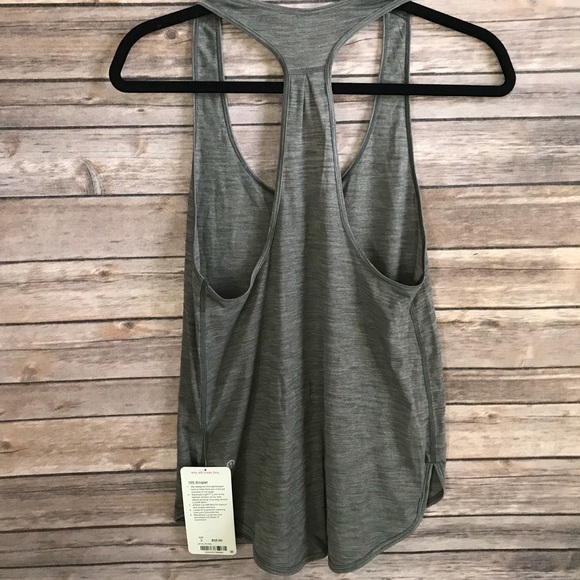 NWT HSL LULULEMON 105 SINGLET TANK HEATHERED SLATE - Picture 5 of 7